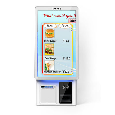 21.5 Inch Restaurant Self Ordering Kiosk Ristorante Macdonald's Touch Screen Ordering Machine