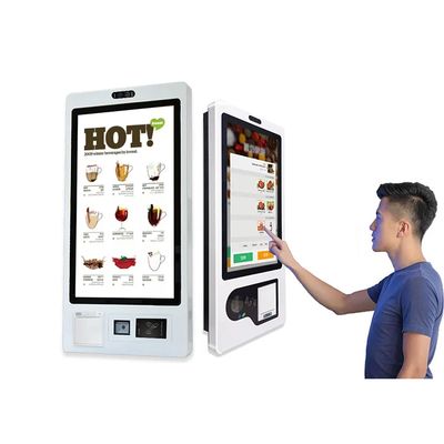 Chiosco self-service a 10 punti a contatto per la stampa di biglietti e codice QR opzionale