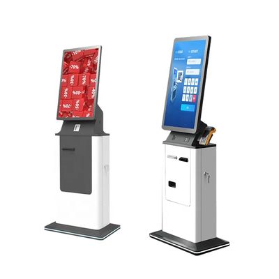 Macchina da chiosco self-service per l'erogazione di carte e ricezione di contanti