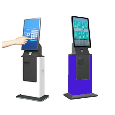 Installazione verticale Check In Kiosk con logo personalizzato e touch screen capacitivo