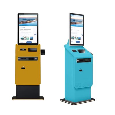 Self-Service Hotel Check In Kiosk con 27 pollici touch screen e funzione di deposito in contanti