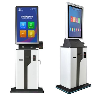 Macchina di vendita di biglietti con touchscreen intelligente per carte in contanti Pagamento mobile con software Win/Linux