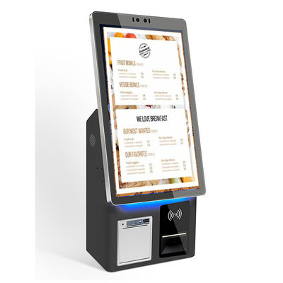 15.6 pollici Chiosco Pcap Pavimento Stand Self-Service Chiosco Digitale Touch Screen Con Stampa