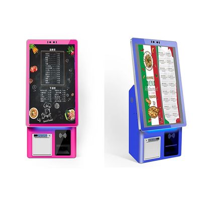 Fast food 21.5 24 32 pollici touch screen POS self-checkout machine self-service pagamento chiosco di ordinazione per ristoranti