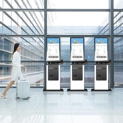 27' Self Hotel Airport Check-In Chiosco Stampa con deposito in contanti e funzione ATM