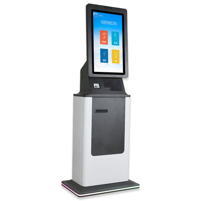 Chiosco di pagamento da 27 pollici con self-service ATM Cash Deposit QR Scanner Stampa e fotocamera