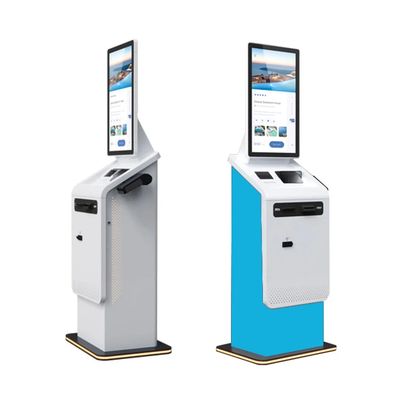 Chiosco di pagamento su desktop con interfaccia intuitiva e schermo LCD touch screen avanzato