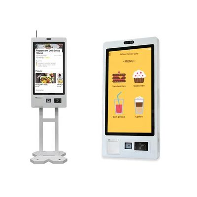 Chiosco per il self-ordering per ristoranti con stampa di biglietti e lettore RFID