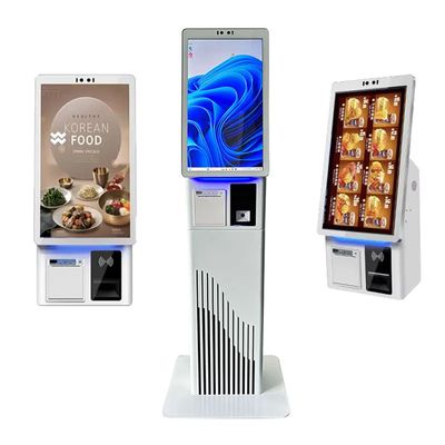 Chiosco di pagamento self-service con schermo LCD touch e stampante termica