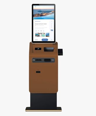 Chiosco self-service per stampanti termiche con telecamera per lo scanner di codici a barre e supporto QR/RFID